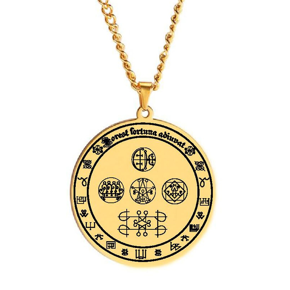 5 In1 Powerful Spirits For Wealth And Prosperity Pendant - Arabic Jinns